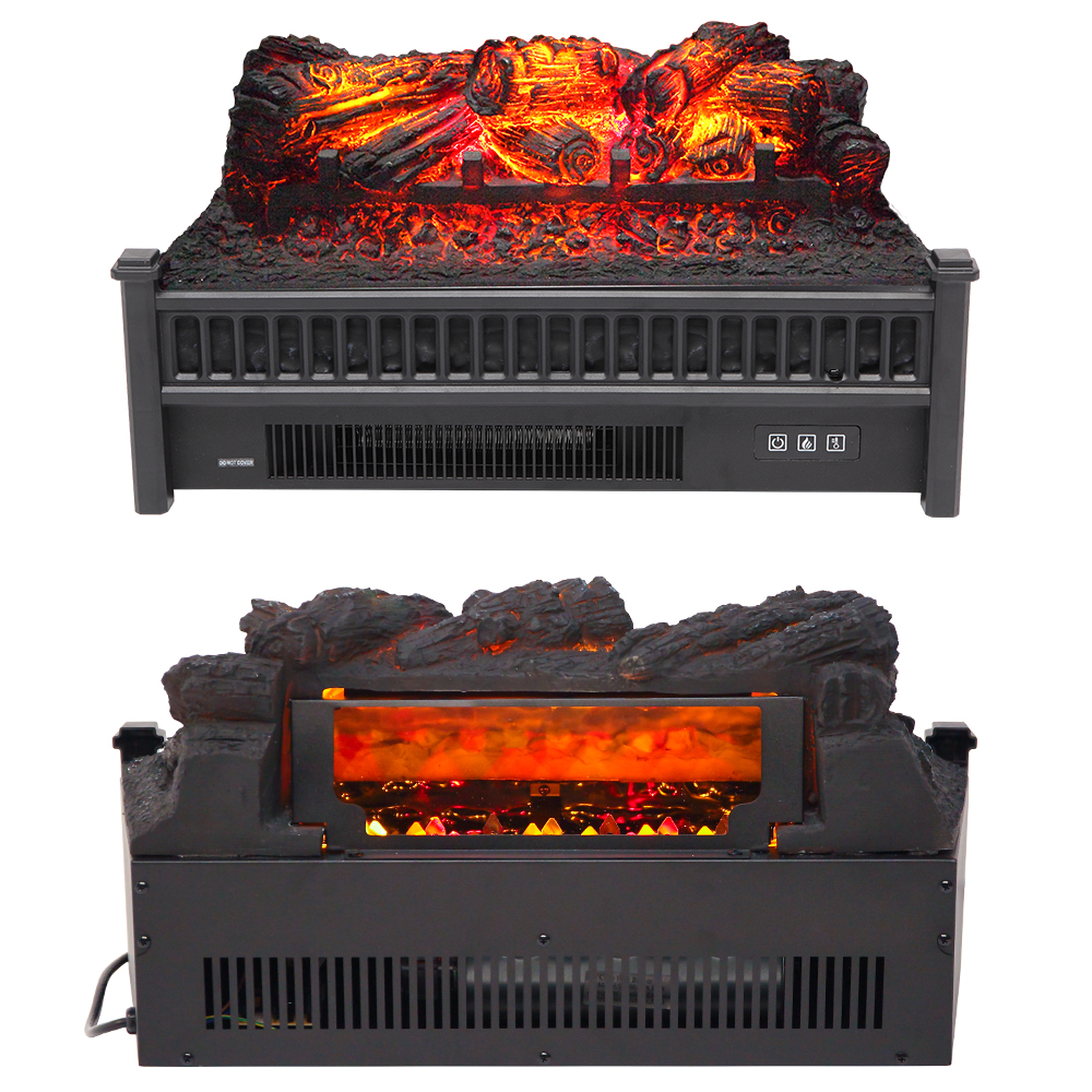 1400w Electric Fireplace Logs Led Technology Powers Fake Wood