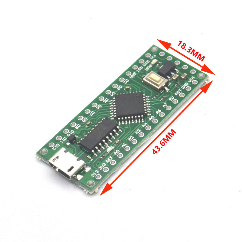 Acxico 1Pcs 5V 16M LGT8F328P-LQFP32 MiniEVB for Arduino Nano V3.0 HT42B534-1 Replace ATMeag328P