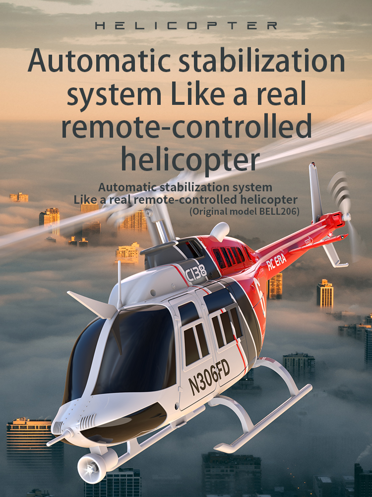 RC ERA Bell206 ヘリコプター 1:33 RC ERA C138 Bell 206 Helicopter – 1/33 Scale RC Helicopter – Razordon