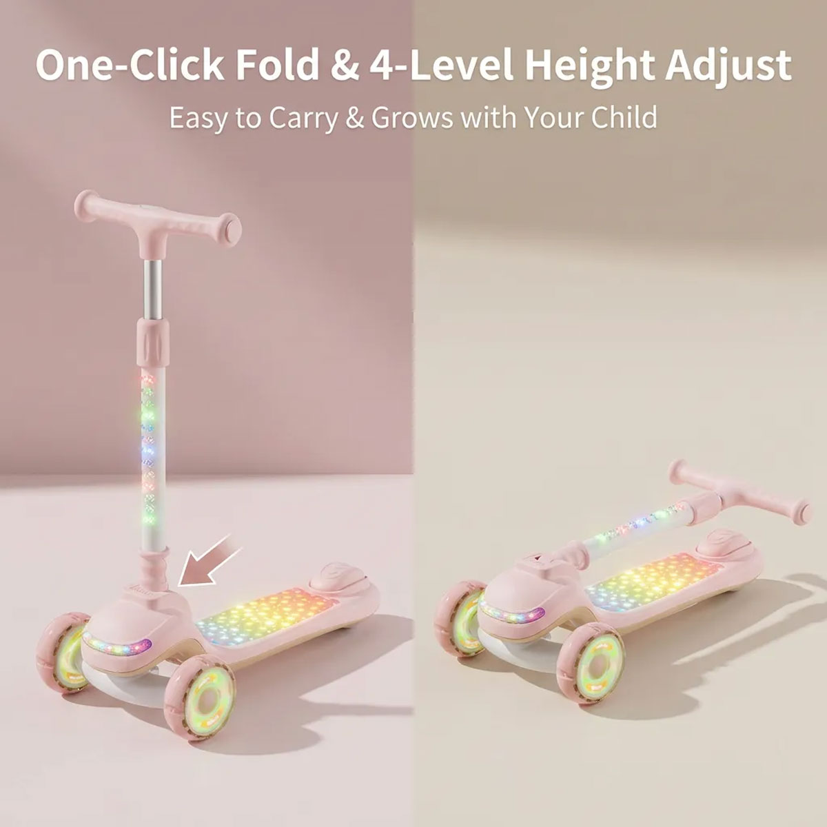 Black LED scooter