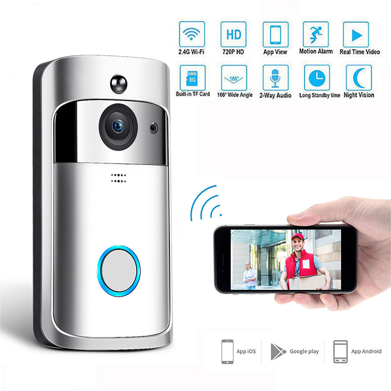 Smart Wifi Ring Doorbell Video Camera Phone Bell Intercom