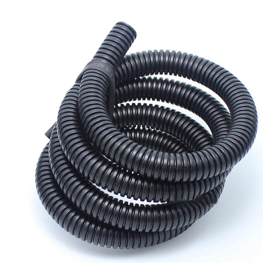1" 25mm Black DIY 10M Car Automotive Split Wire Loom Conduit