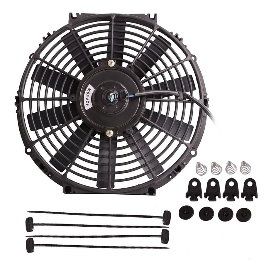 Universal 12 U0026quot 12v 80w Car Electric Radiator Plastic Cooling