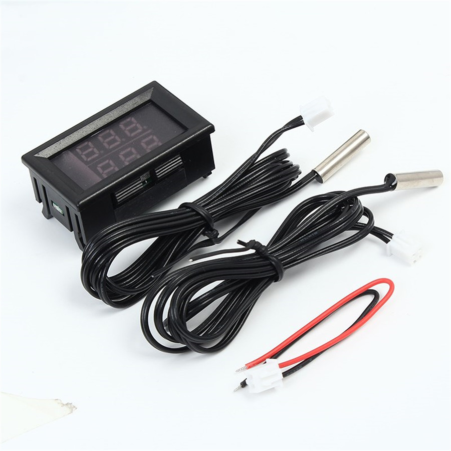 Dual Digital LED Display Intercooler Supercharger Temperature Gauge