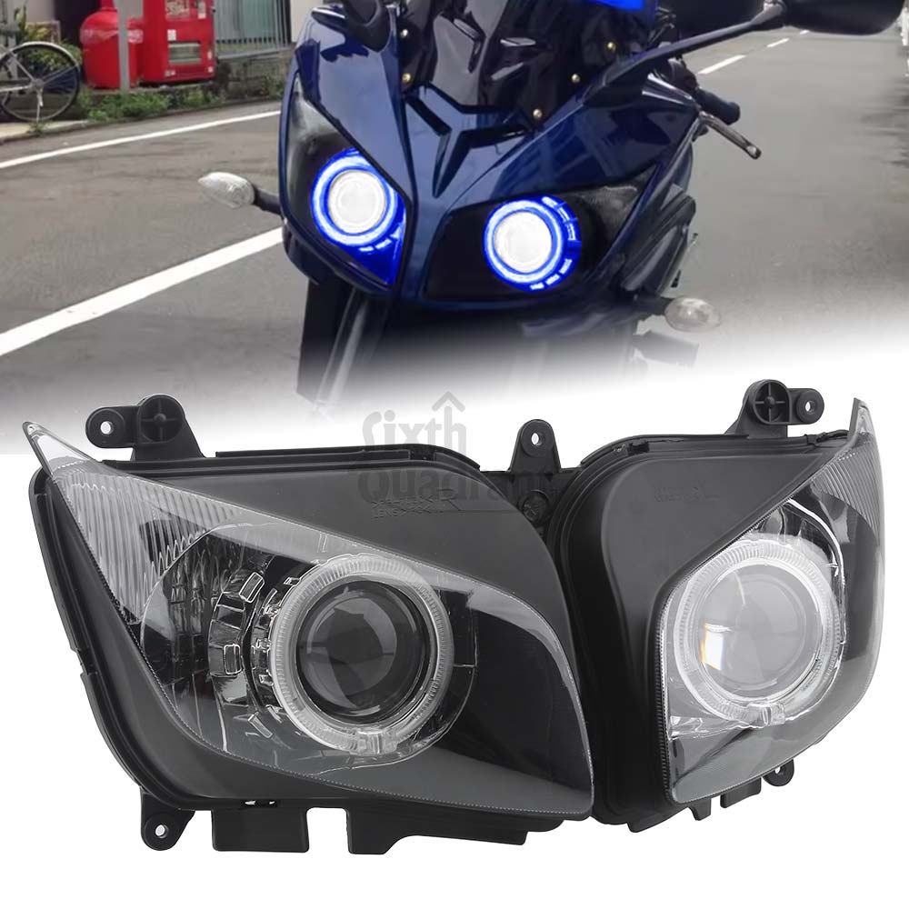 Yamaha FZ1 FZ-1S Fazer Fully Assembly Headlight Blue Angel Eyes
