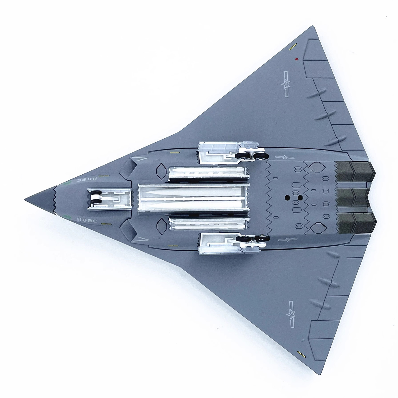 1/144 China Air Force Sixth Generation Fighter Jet J-36 Diecast