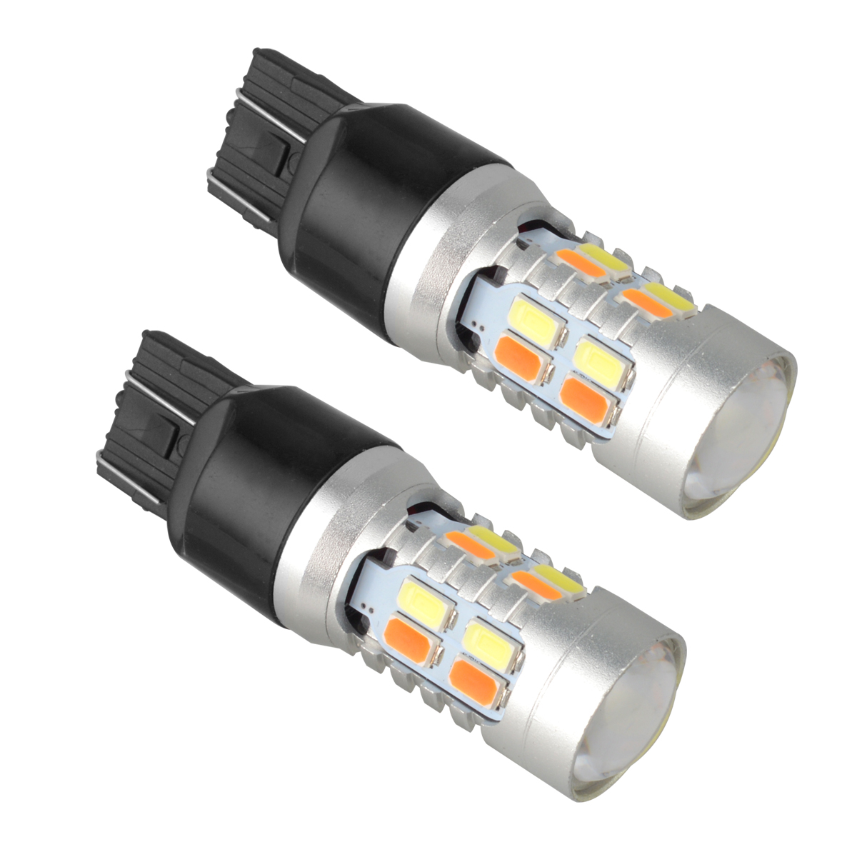 7443 7440 7444 LED Turn Signal Switchback White/Amber DRL Parking Light