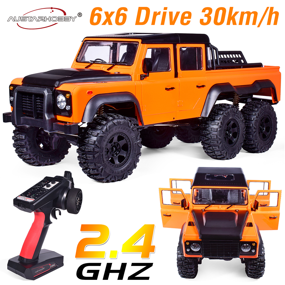 Austar AX-X6 6WD RC Rock Crawler Car 6x6 30KM/H 2.4Ghz 1/10 Remote