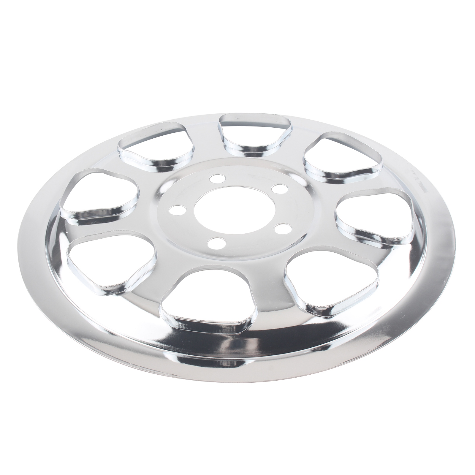 Chrome Outer Rear Pulley Cover Insert Fit For Harley Softail