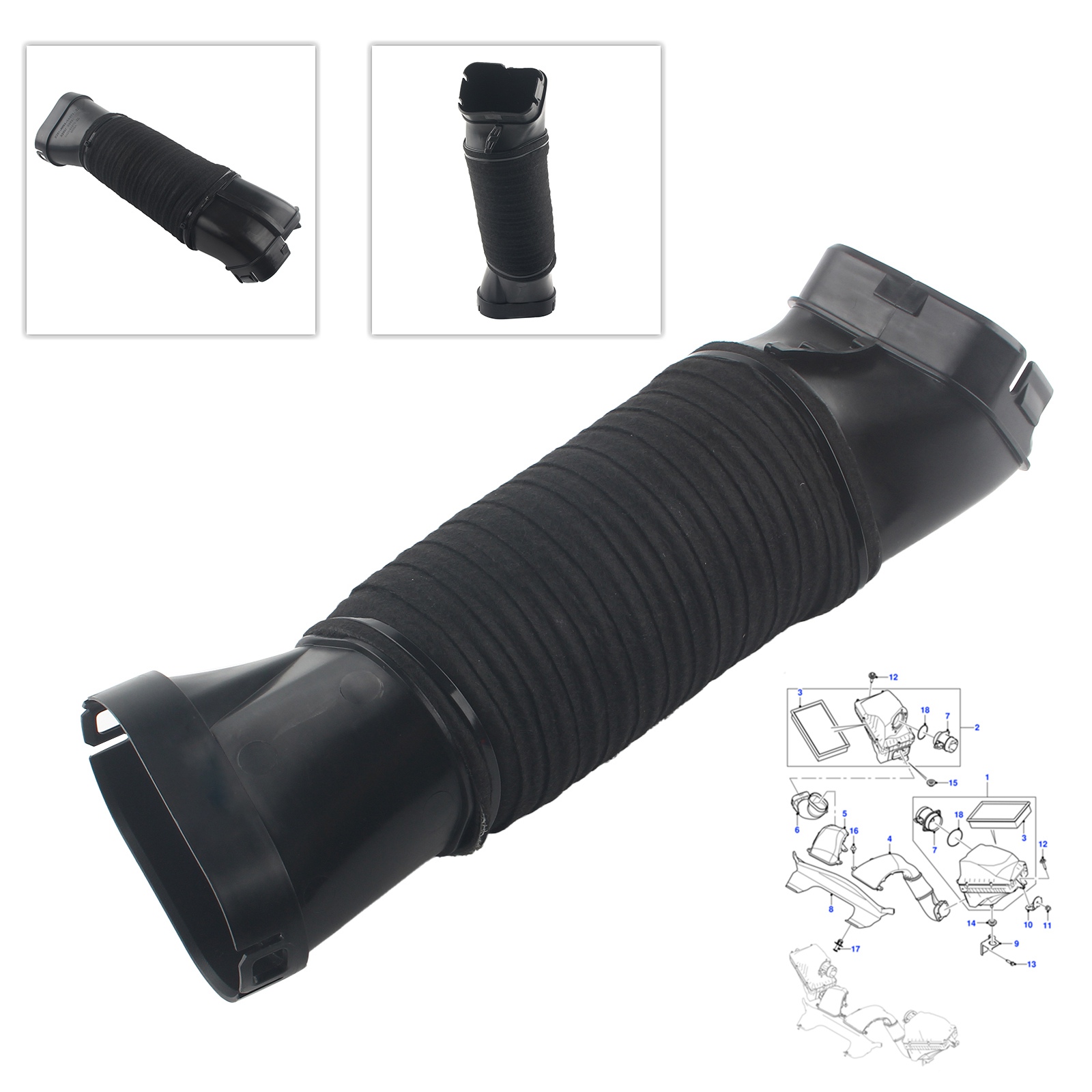 1Pcs Fit For Jaguar XJ Air Intake Tube C2D36202 | eBay