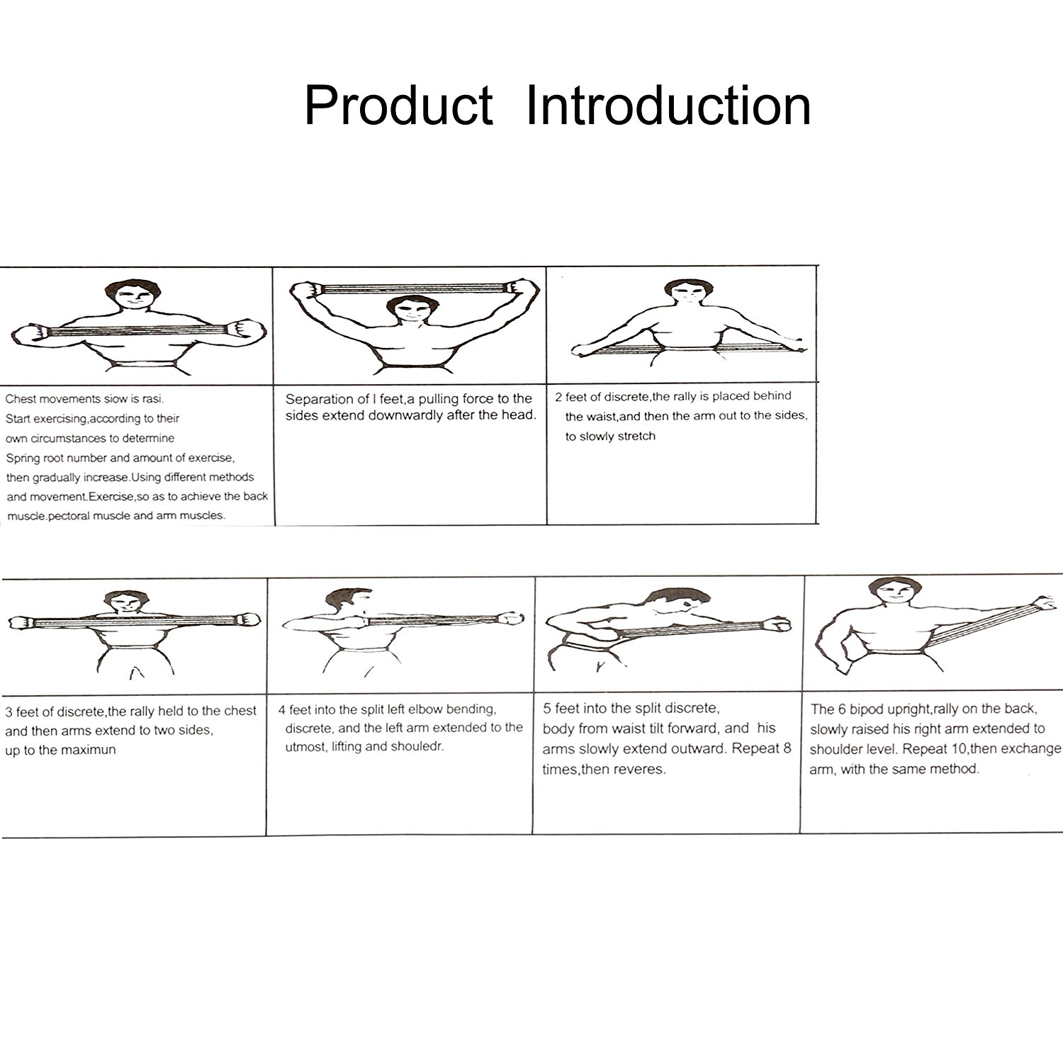 5 Spring Chest Expander Exercise Fitness Strength Training