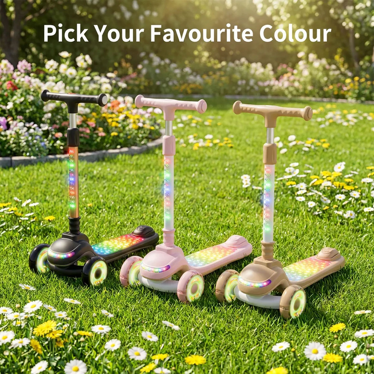 Garden scooter scene