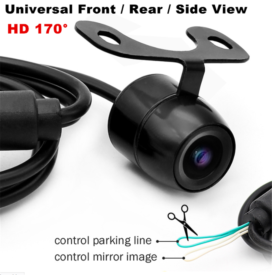 12V DC 520 TV Car Rear Front Side View Camera CCD 360