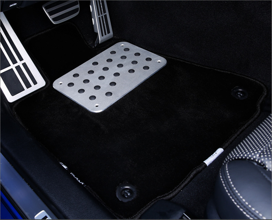 Universal Aluminum Alloy Car Non-slip Rubber Heel Plate Pedal Carpet ...