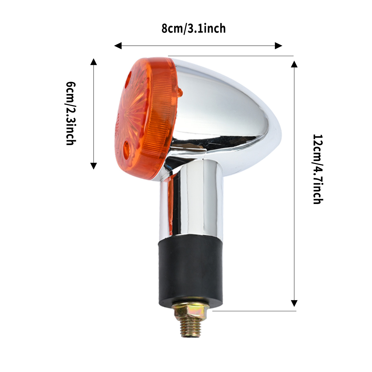2x Amber Turn Signal Lights For Suzuki Intruder Volusia VS VL 700/750/800/1400