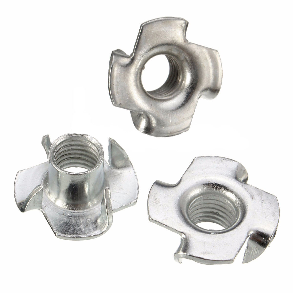 Four Pronged T Nuts Captive Blind Insert For Wood Furniture M3/M4/M5/M6