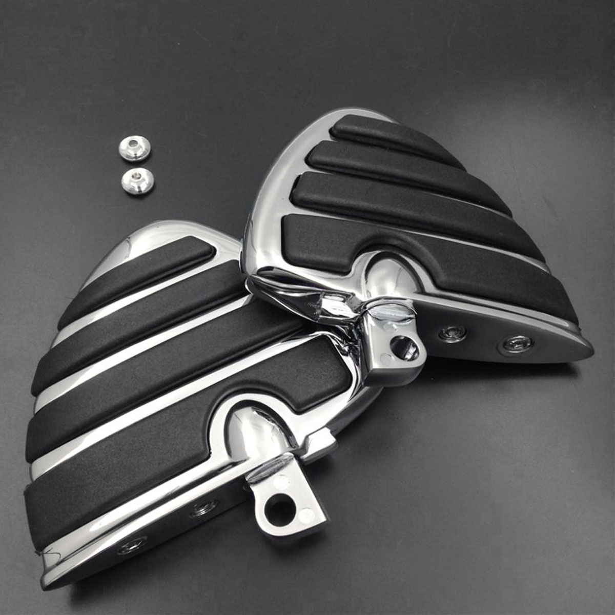 Wing Dually Foot Pegs For Harley Cross Bones FLSTSB Breakout CVO Custom ...