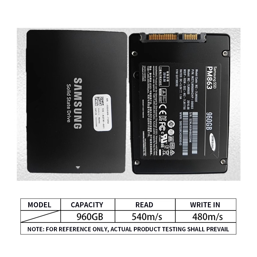 SAMSUNG PM863A 1.92TB SSD 2.5