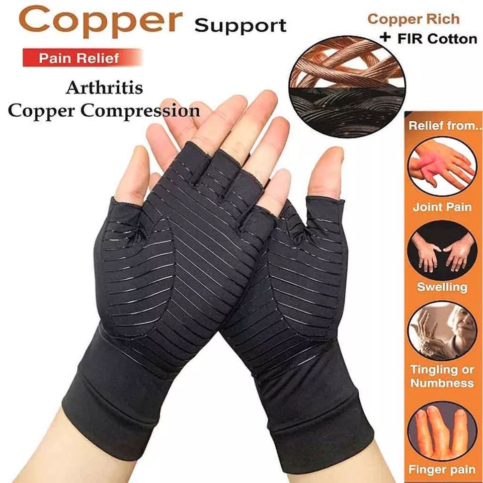 compression gloves for arthritis black