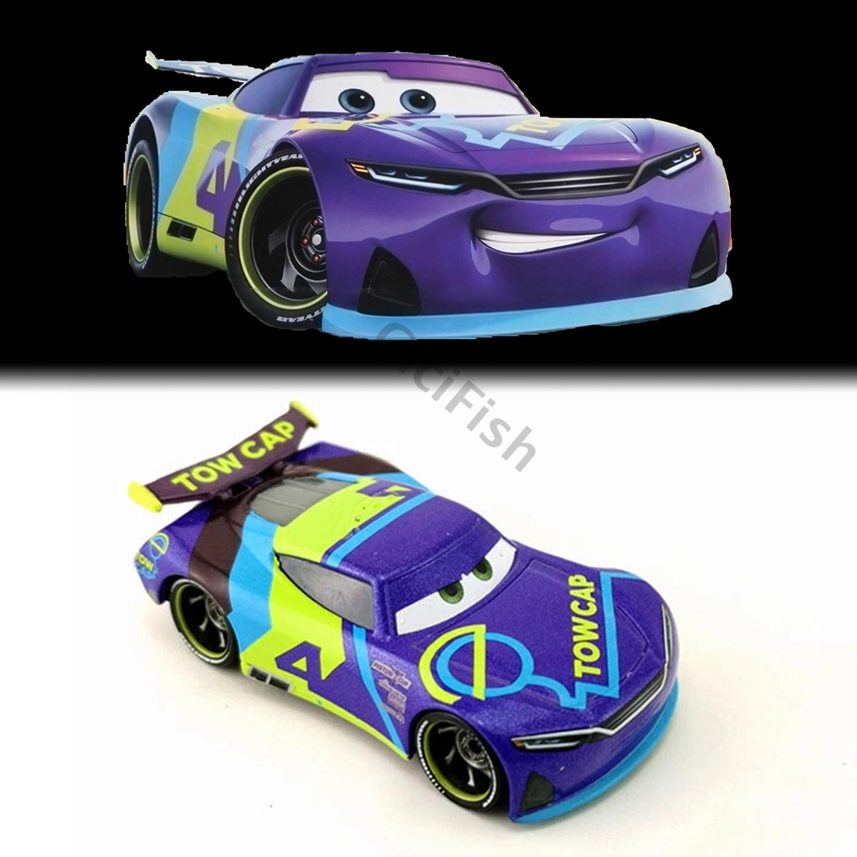 Disney Pixar Cars 3 No.4 J.D. McPillar 1:55 Diecast Next Gen Tow