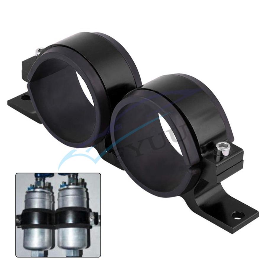 1 Pcs Car Aluminum Alloy Dual Fuel Pump Clamp Mounting Bracket For 70mm