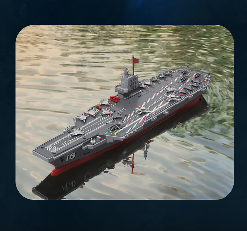 RC Aircraft Carrier Model 2.4G Dual Motor 20Km/h 60M Waterproof