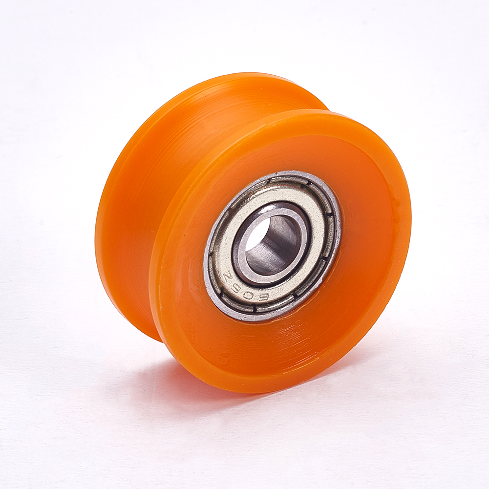 Nylon Pulley Wheel Bearing UGroove Embedded Guiding Rail Sliding Door