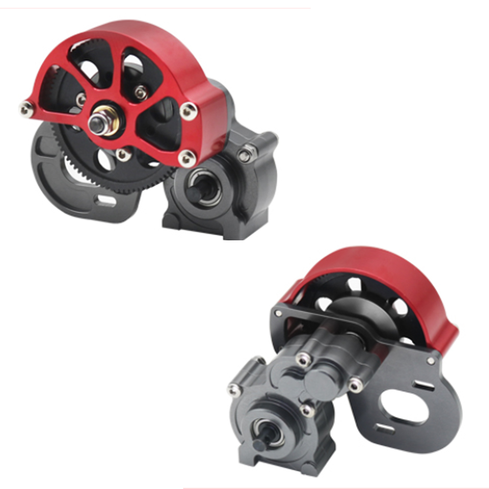 Cambio Axspeed Per Crawler Cambio Trasmissione Completo Per Auto RC Crawler 1/10 - Compatibile Con Axial SCX10, Wraith, Colore Rosso/Nero Ricambio Per - Foto 4