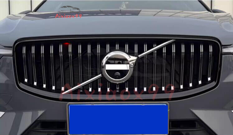 For Volvo XC60 2019-2024 ABS Black Front Grille Car Frame Cover