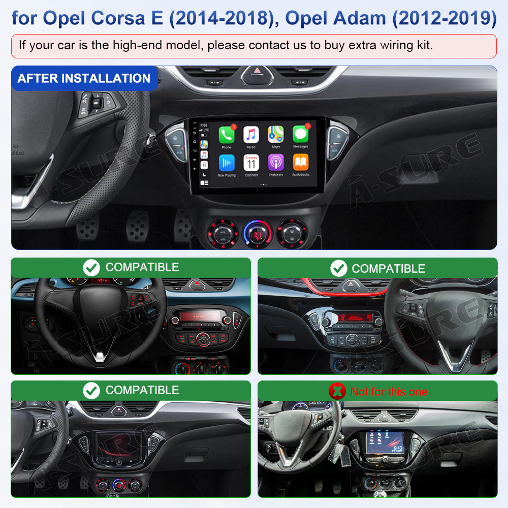 Vehicle compatibility chart