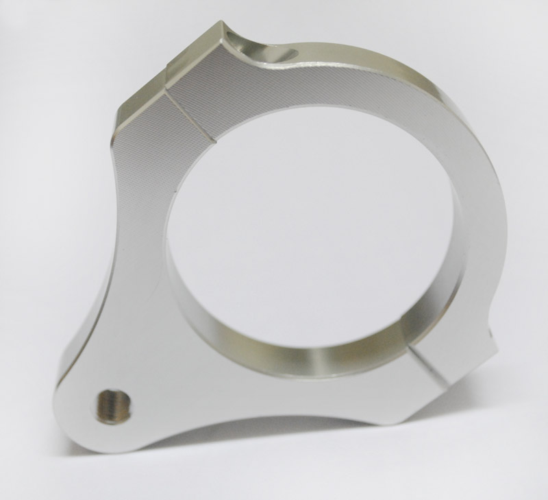 43mm Silver Aluminium Steering Damper Fork Frame Mounting Clamp For