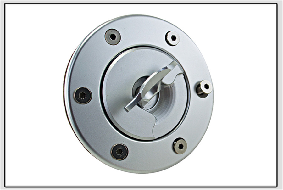 Billet Aluminum Aircraft Style Fuel Cell Gas Cap w/ 6 Hole Anodized