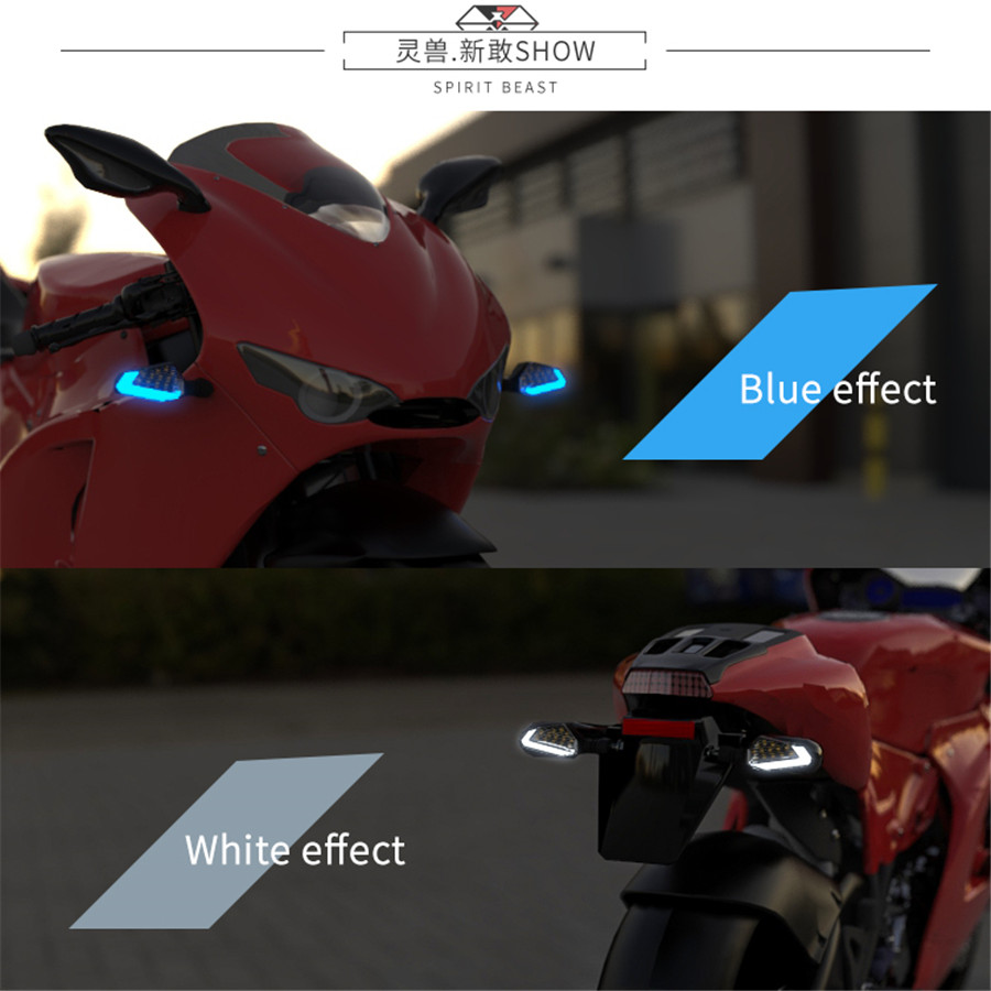 9W Weiß Nebelleuchten Wasserdicht Universal 2x 19W Motorrad Gelb LED Blinker