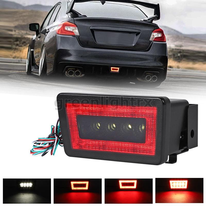 【ムジカ】 Jinfili 3-In-1 Smoked Lens LED Rear Bumper Fog Light Tail