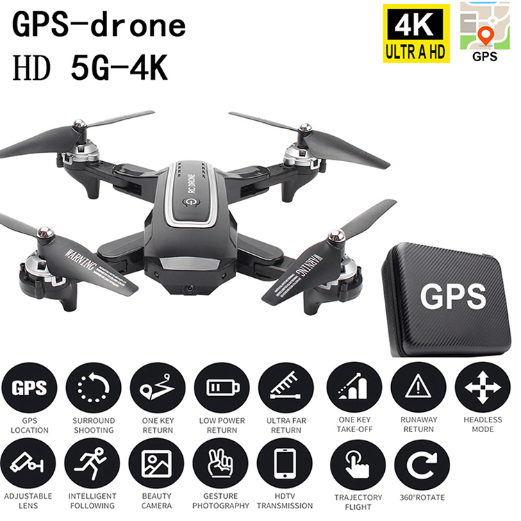 4K HD Camera 2.4G WIFI FPV GPS Folding Drone Wide Angle RC Quadcopter