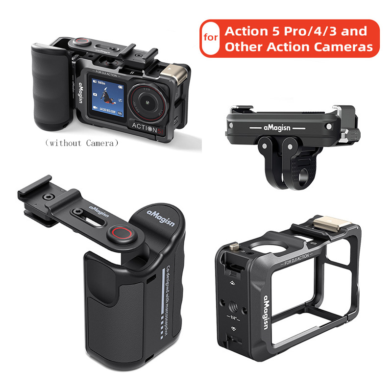 Xplorer Poignée Kit Pour DJI Osmo Action 6, Caméra Poignée+Cadre De