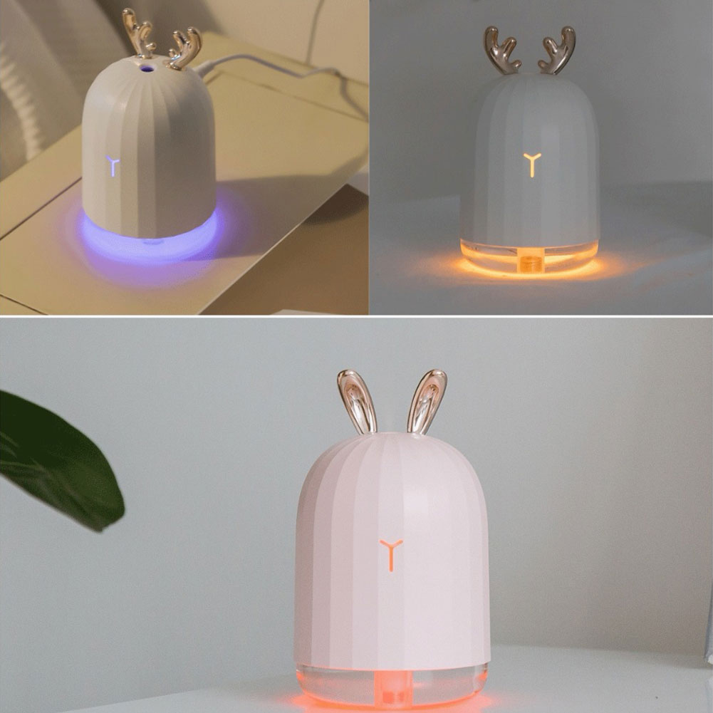 Mini Rabbit Elk Air Humidifier Purifier Aroma Diffuser USB Charging