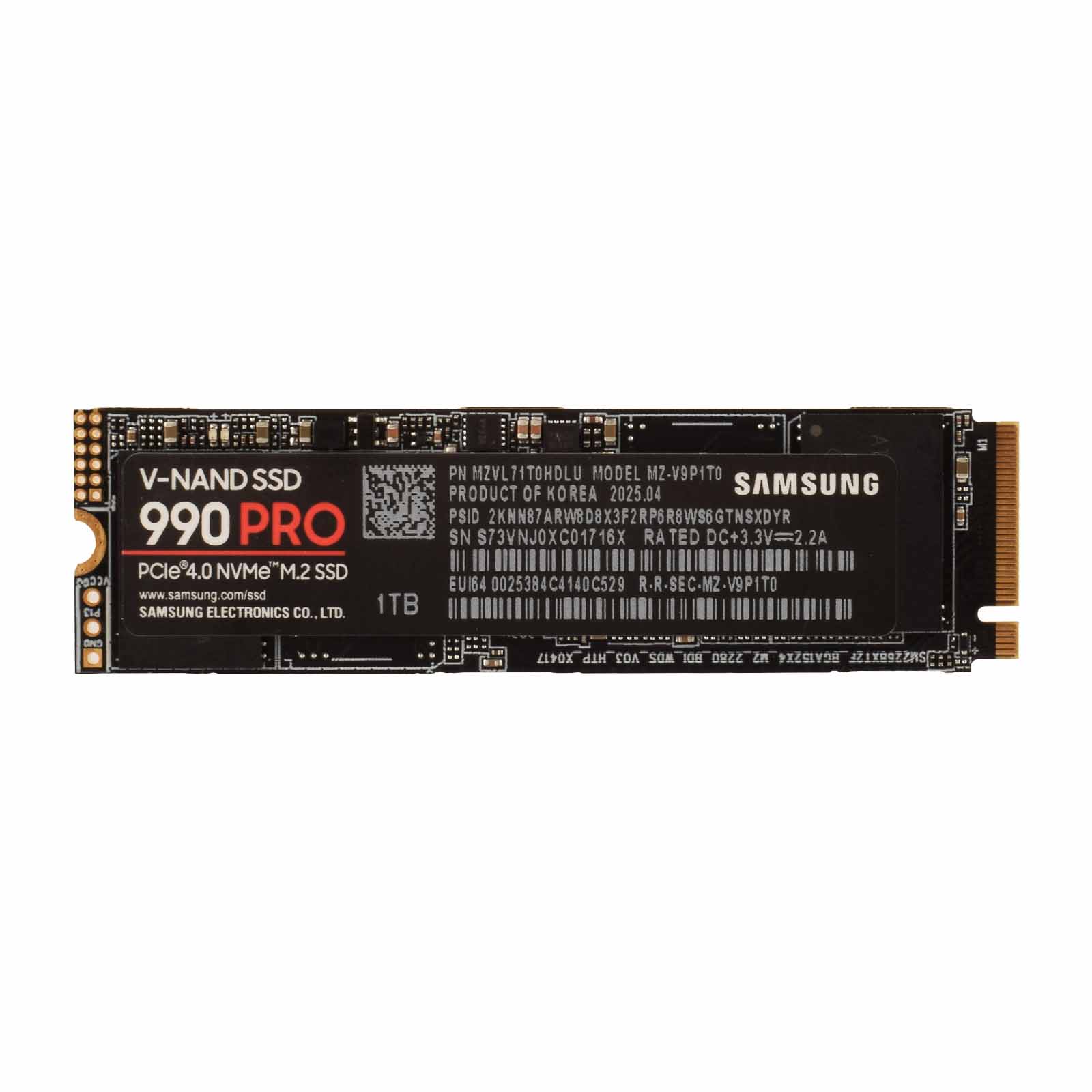 SAMSUNG 2TB 990 PRO PCIe 4.0 NVMe M.2 SSD Solid State Hard Drive
