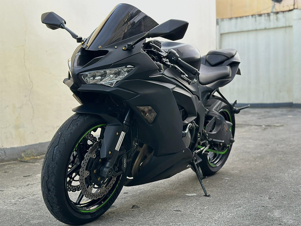 FERNANDES ブラック KINGV ワンオフ品 Fairing for Kawasaki 2019 2020 2021 2022 2023 Ninja ZX6R
