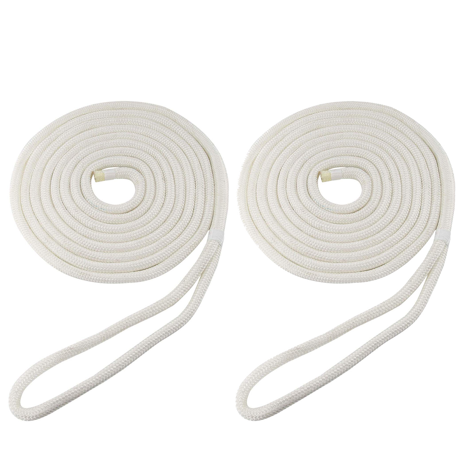US Ropes Nylon Double Braided Dock Line 1//2/" x 20/' Black