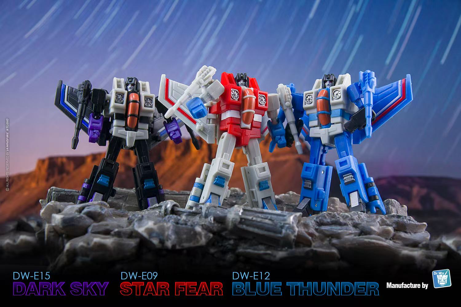 Dr.Wu DW-E09 STAR FEAR E-12 BLUE THUNDER E-15 DARK SKY MINI Action