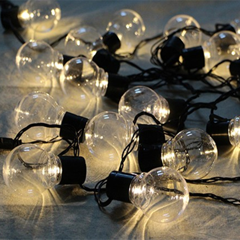2.5m Globe Patio 10 LEDs String Lights garland G45 Clear Bulbs wedding eBay