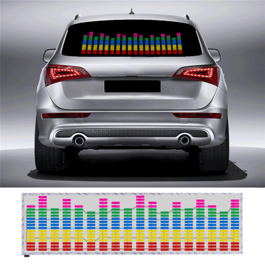 Car Music Rhythm MultiColor LED Light Sticker Sound Activated