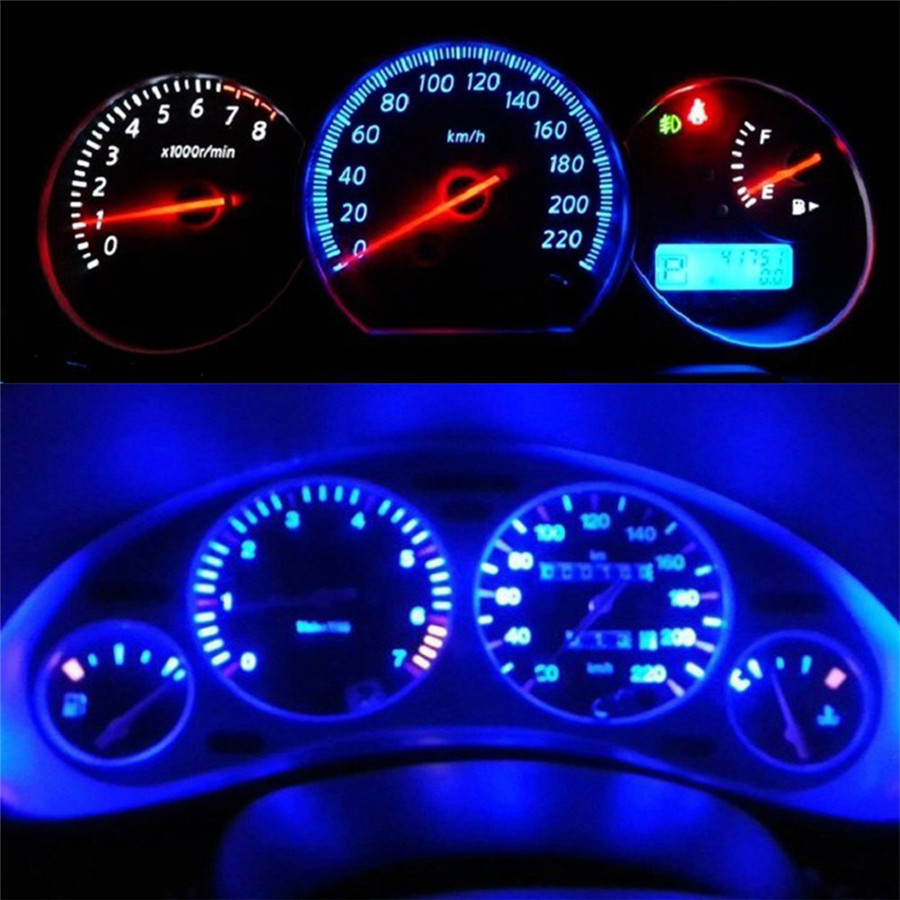 Lots T5 B8.5D Gauge 5050 1SMD LED Car Dashboard Dash Side Lights Bulbs Indicator