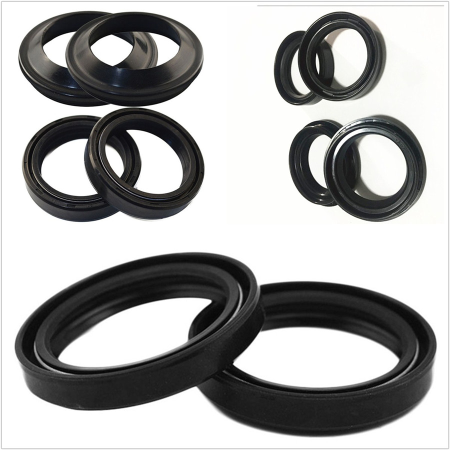4Pcs 37x50x11 Dust and Oil Seal For Motorcycle Front Fork Damper Shock Absorber