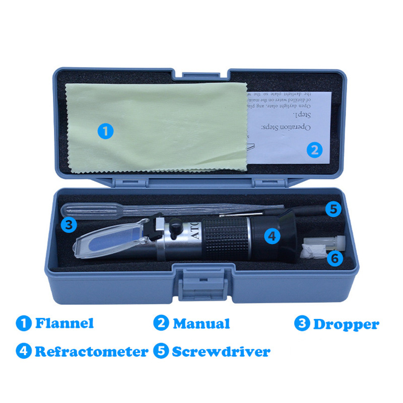 17-27/% Brix Refraktometer Honig Imker Wein Wasser Zucker Gehalt 58-90/% Wasser