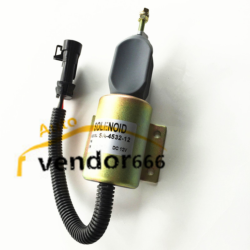 New Fuel Shutoff Solenoid Woodward SA453212 Ingersoll DD-130 Compactor B5.9-C