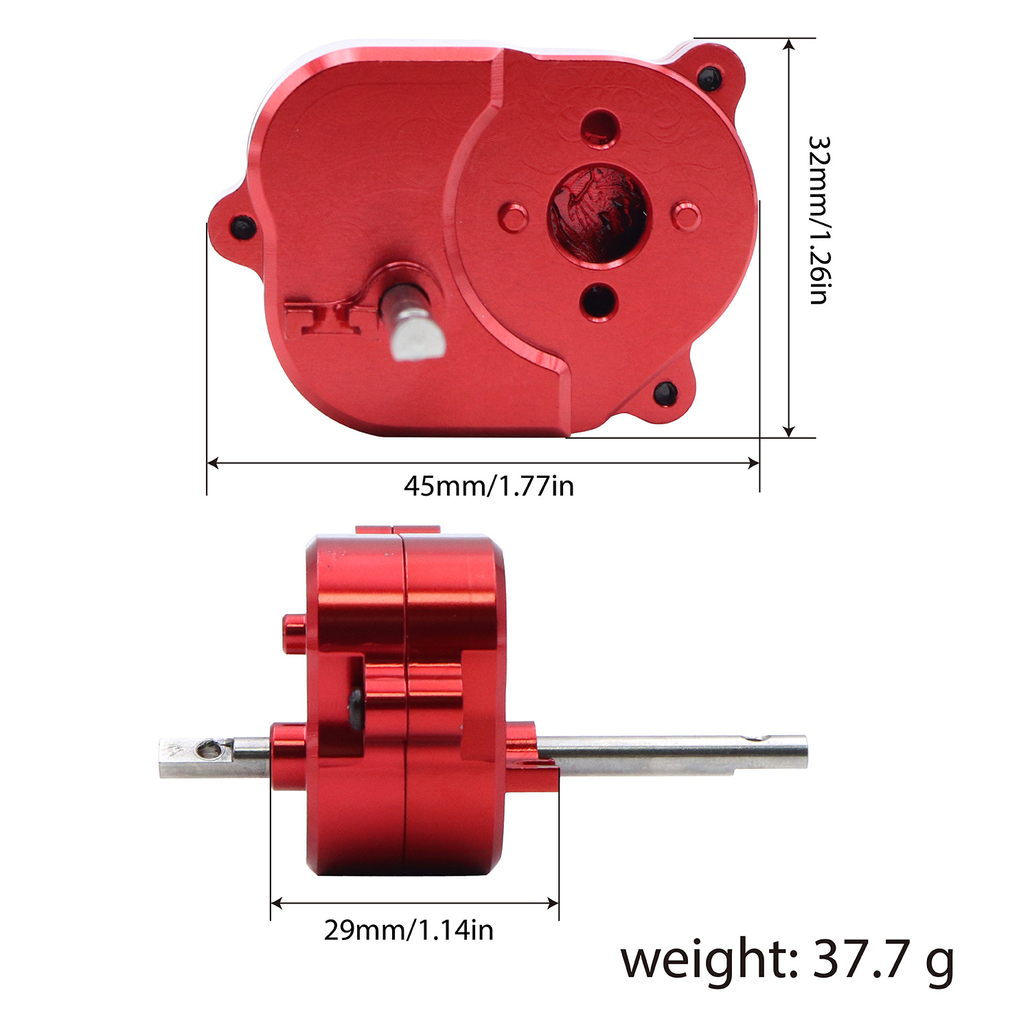 For 1/12 MN82 LC79 MN78 RC Full Car Metal Assembly Kit Gearbox Set