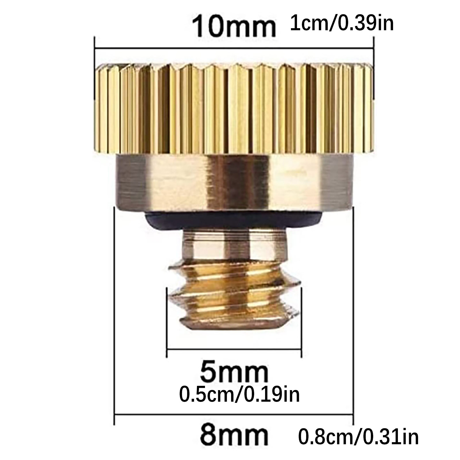 20 PCS New Brass Atomizing Cooling Misting Nozzle Outdoor Watering