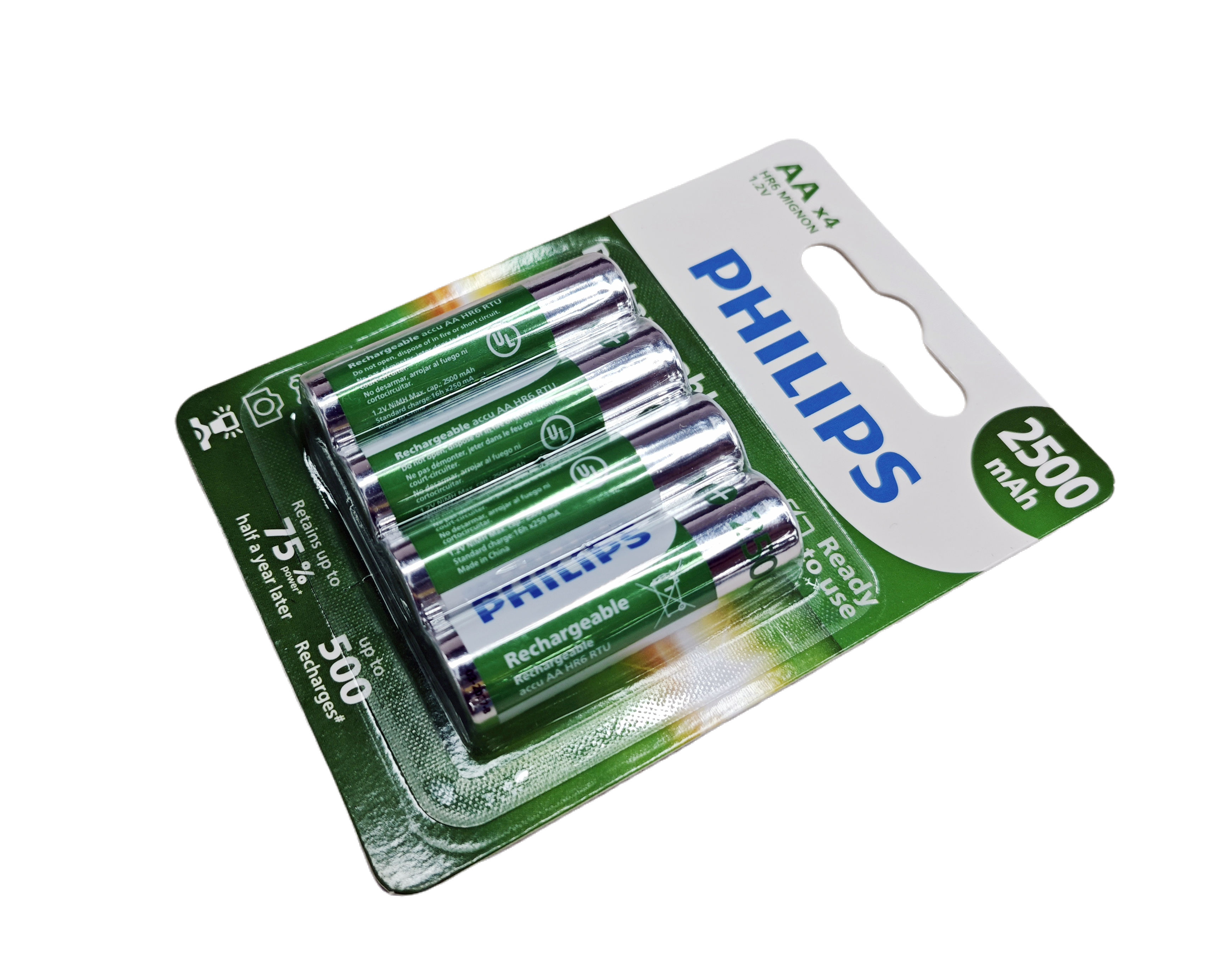 Lot De 6 Piles Rechargeables PerfectPro AA NiMH - 2500 MAh 1.2V - LR6